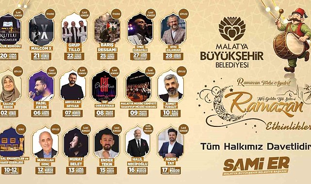 Malatya Büyükşehir Belediyesi Ramazan maneviyatını şehre taşıyor