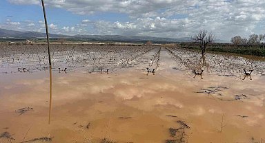 Manisa'da nehir taştı, mahsur kalan vatandaşlar traktörlerle kurtarıldı