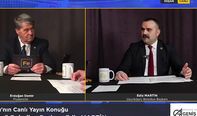 Martin, Fe TV'de açıkladı: Uzunköprü'nün geleceği OSB'de