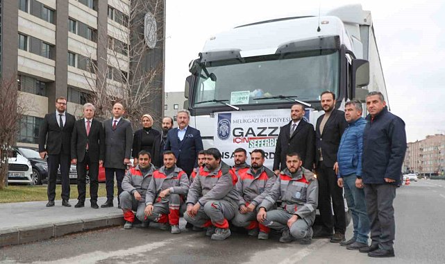 Melikgazi'nin yardım eli yine Gazze'ye uzandı