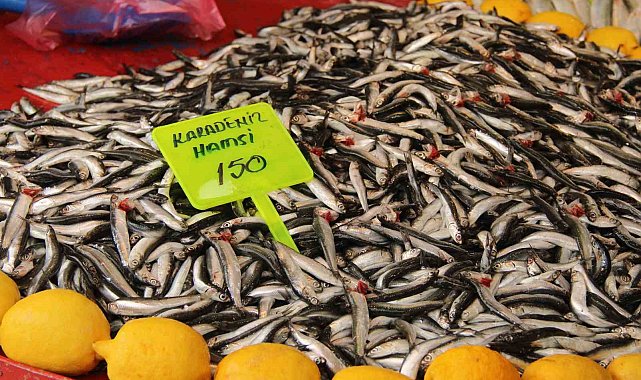 Menteşe pazarında hamsi ucuzladı
