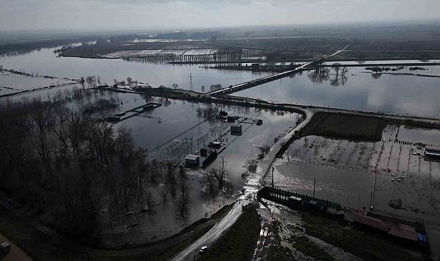 Meriç Nehri taştı, tarım arazileri ve yerleşim alanları sular altında kaldı