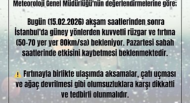 Meteorolojiden İstanbul için fırtına uyarısı