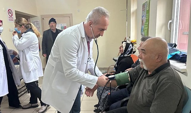 Mobil Sağlıklı Hayat Timi Bademdere'de hizmet verdi