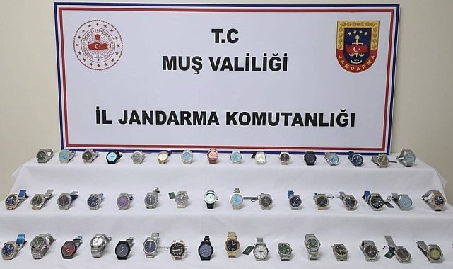Muş'ta 3 milyon TL değerinde gümrük kaçağı saat ele geçirildi
