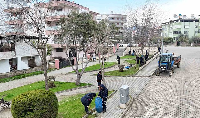 Nazilli'de parklar bahara hazırlanıyor
