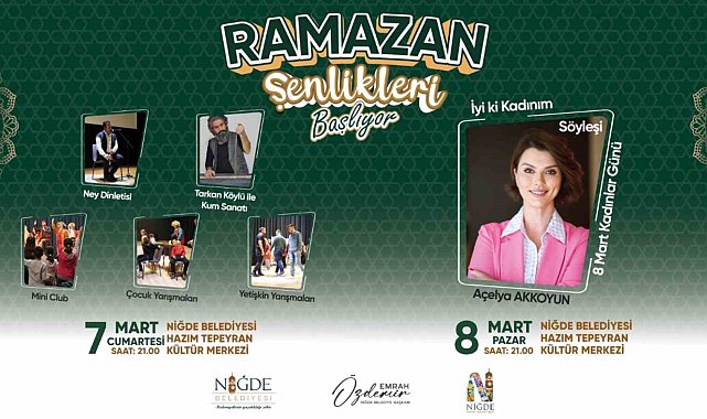 Niğde'de Ramazan coşkusu başladı