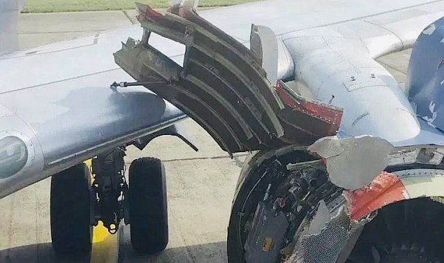 Nijerya'da motorundan patlama sesi yükselen yolcu uçağı acil iniş yaptı