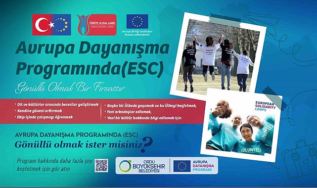 Ordu Büyükşehir'den gençlere Avrupa fırsatı