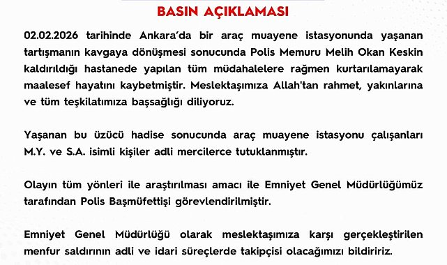 Polis memuru Keskin'in öldüğü kavgada 2 tutuklama