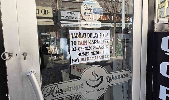 Ramazan ayını fırsat bilen esnaf tadilata başladı