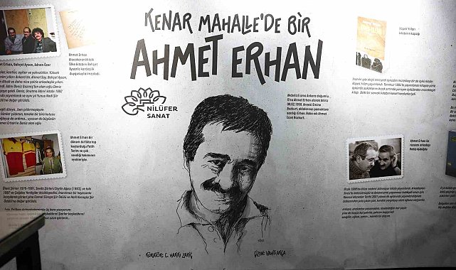 Şair Ahmet Erhan, doğum gününde Nilüfer'de özel bir sergiyle anıldı