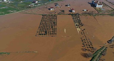 Salihli'de felaketin boyutu havadan görüntülendi