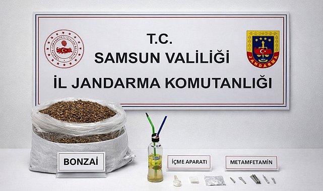 Samsun'da 12 kilo bonzai ele geçirildi