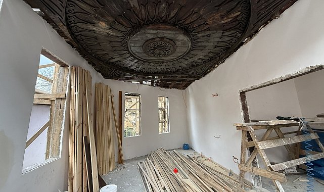Saraylı'daki tarihi yapının restorasyonunda sona geliniyor