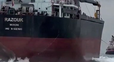 Sarıyer'de karaya oturan gemi başarıyla kurtarıldı