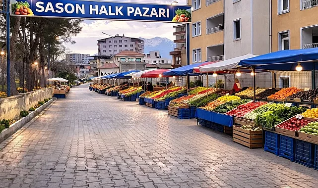 Sason'da Ramazan boyunca 'Halk Pazarı' kuruluyor