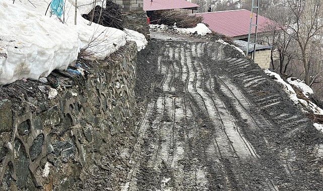 Siirt'te sağanak yağış kayaları yola devirdi, ekipler yolu ulaşıma açtı