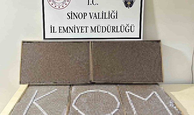 Sinop'ta 27 bin dal dolu makaron ele geçirildi