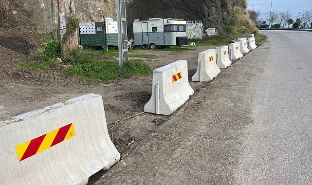 Sinop'ta karavan işgaline 'beton' set