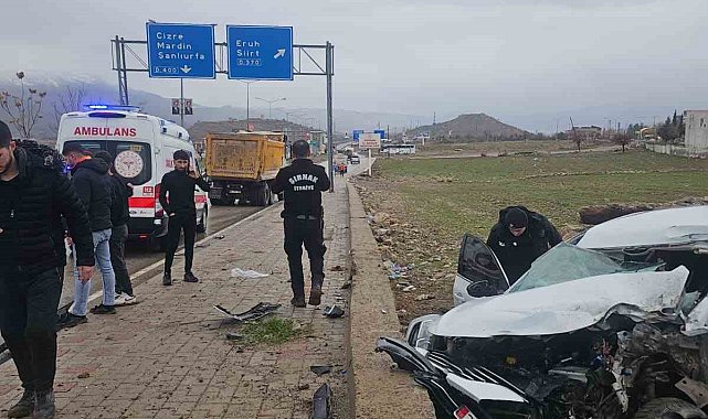 Şırnak'ta otomobil şarampole yuvarlandı: 2 yaralı