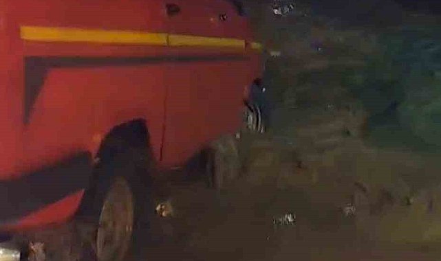 Suda mahsur kalan aileyi İncirliova Belediyesi ekipleri kurtardı