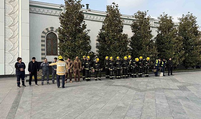 Taşkent'te Ramazan ayı hazırlıkları kapsamında camilerde acil durum tatbikatı