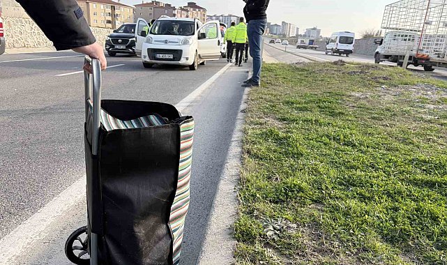 Tekirdağ'da otomobilin çaptığı kadın yaralandı