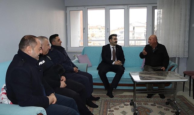 Tomarza Kaymakamı Eser'den Kıbrıs Gazisi Tektaş'a anlamlı ziyaret
