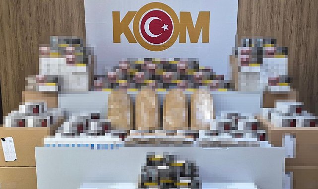 Tütün operasyonunda iş yeri ve depoya baskın