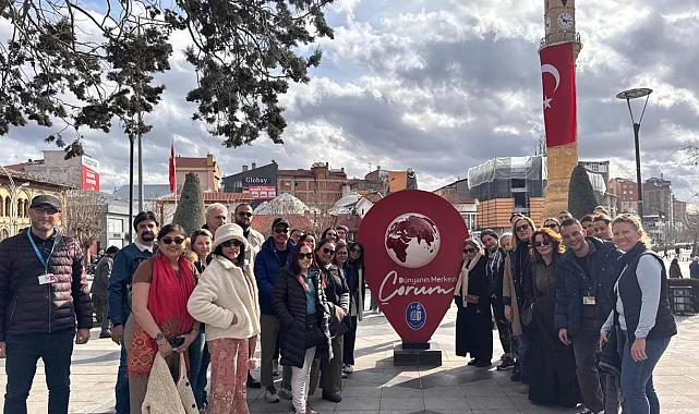 Uluslararası turizm acenteleri Çorum'u keşfediyor