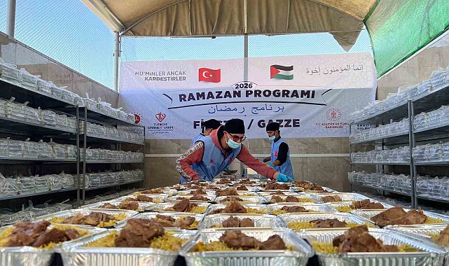 Vakıflar Genel Müdürlüğü Gazze'de: Günlük 20 bin kişilik iftar desteği