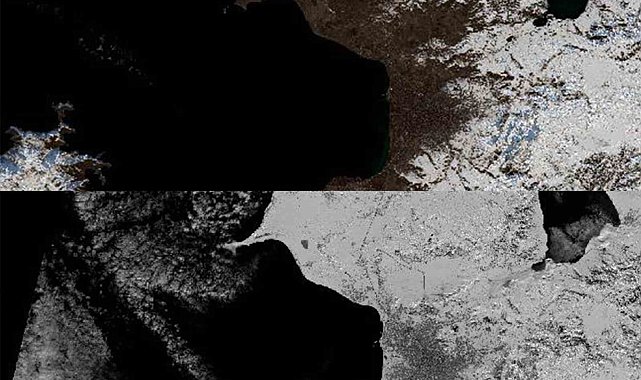 Van Gölü çevresinde kar örtüsü arttı: Uydu görüntüleri umut verdi