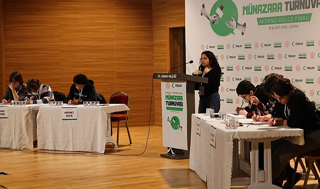 Yeşilay'ın lise münazaralarında 'Akdeniz Bölge Finali' tamamlandı