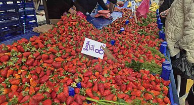 80 TL'lik çileğe yoğun ilgi