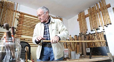 80 yaşında Çukurova kamışlarını sanata dönüştürüyor