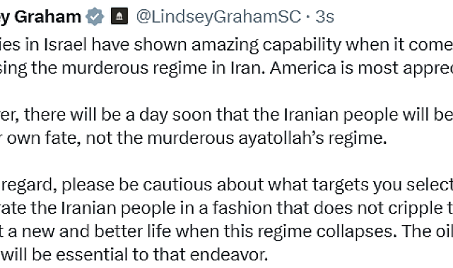 ABD'li senatör Lindsey Graham'dan İsrail'e "hedef" eleştirisi