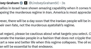 ABD'li senatör Lindsey Graham'dan İsrail'e "hedef" eleştirisi