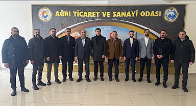 Ağrı'da mali müşavirlerden ATSO'ya ziyaret