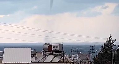 Akdeniz'de oluşan hortum kamerada