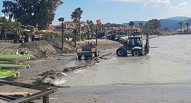 Akyaka sahili yaz sezonuna hazırlanıyor