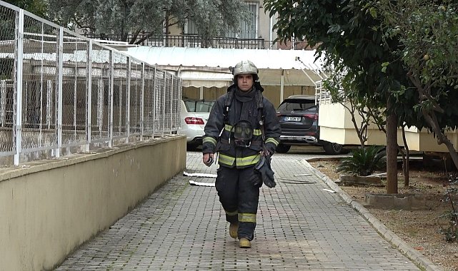 Alanya'da apartman dairesinde yangın çıktı