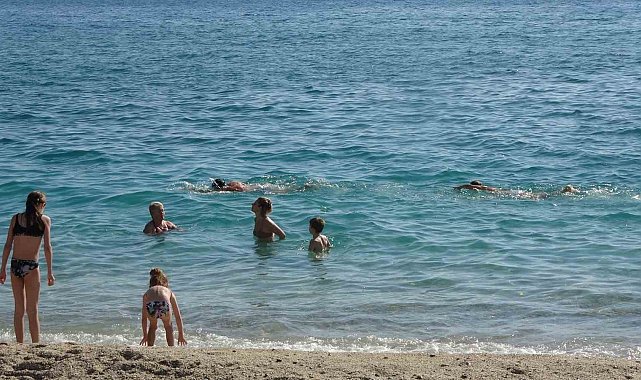 Alanya'da Mart ayında deniz keyfi