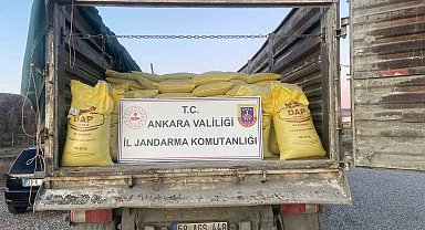 Ankara'da 5 milyon lira değere yakın 30 ton sahte gübre ele geçirildi