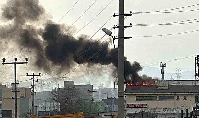 Ankara'da fabrika yangını