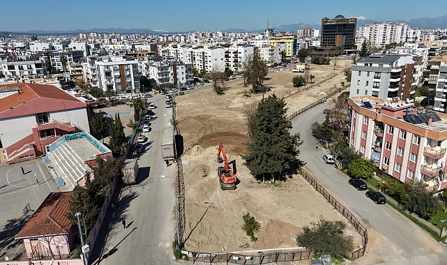 Antalya Muratpaşa'dan 16 bin metrekarelik yeni park çalışması
