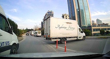 Ataşehir'deki önce yol istedi, sonra ters şeride girdi