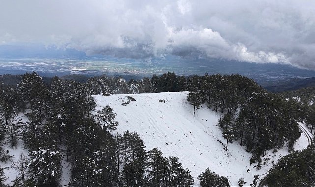 Aydın'a bahar ayında kış sürprizi