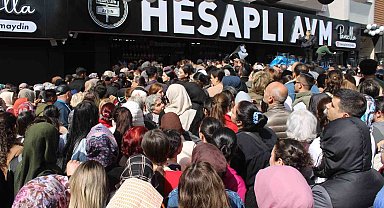 Aydın'da 'indirimli eşya' izdihamı: Ezilen ve bayılan vatandaşlar hastaneye kaldırıldı