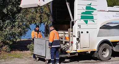 Ayvalık'ta konteynerler yaz öncesi dezenfekte ediliyor